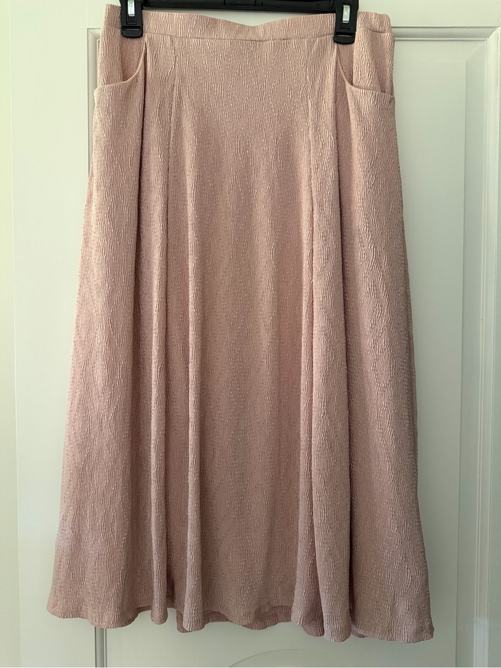 LuLaRoe Blush Pink Midi Skirt